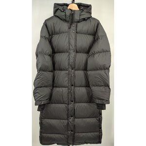 Quince Women Responsible Long Down Puffer Jacket Black Outerwear M